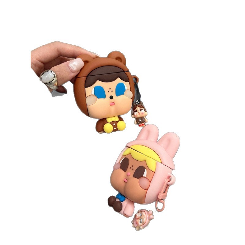 Adorable muñeca llorante hecha a mano con colgantes para AirPods Cover AirPods Pro Apple Headset Cover 2