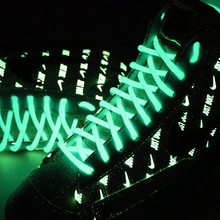 批发圆形夜光鞋带适配椰子运动鞋绳帽绳夜跑发光荧光彩色夜光鞋带