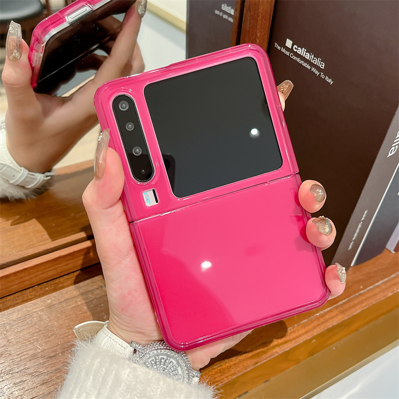 Huawei pura x 携帯電話ケースゼリー無地 purax 折りたたみスクリーンシンプルなコントラストカラーハンドロープ女性の保護カバーに適しています|undefined