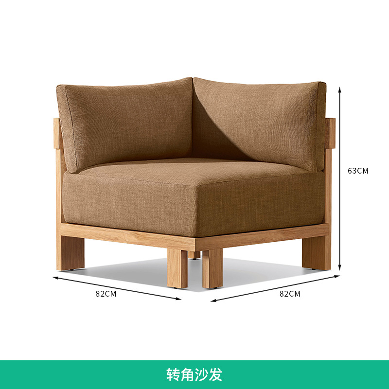 Sofá de esquina teca