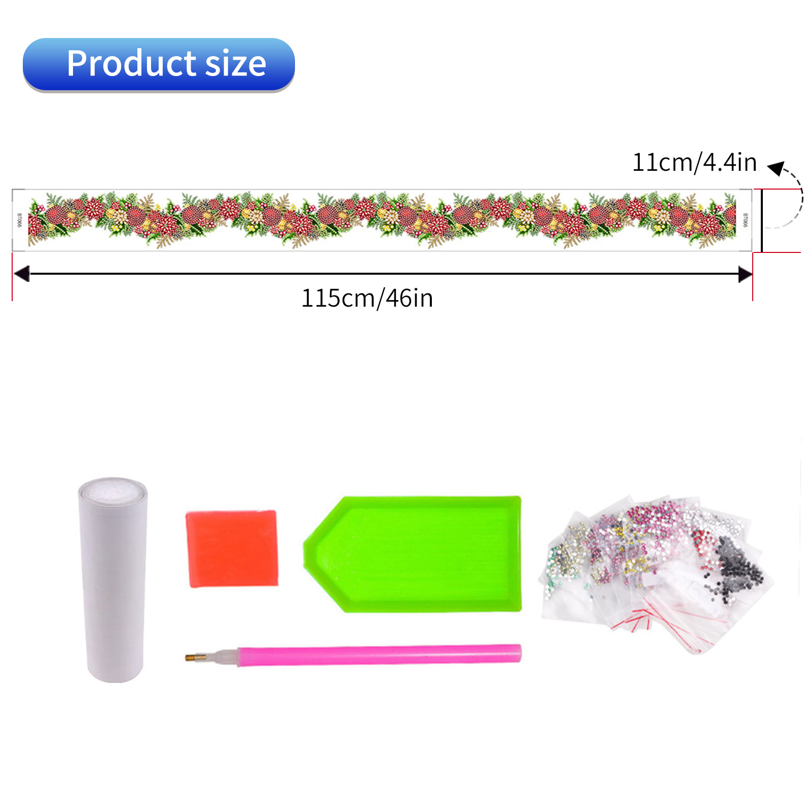 Popular Navidad pegatinas de pared larga pintura diamante casual pegatinas DIY pegatinas de pared pegatinas hechas a mano pegatinas de ventana transparente diamante brillante