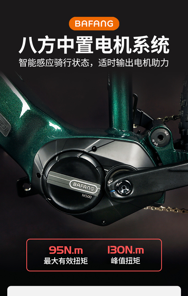 CYC electric-assisted bicycle EM6 aluminum alloy full shock absorption soft-tail mountain bike variable speed off-road vehicle electric bike pic 4