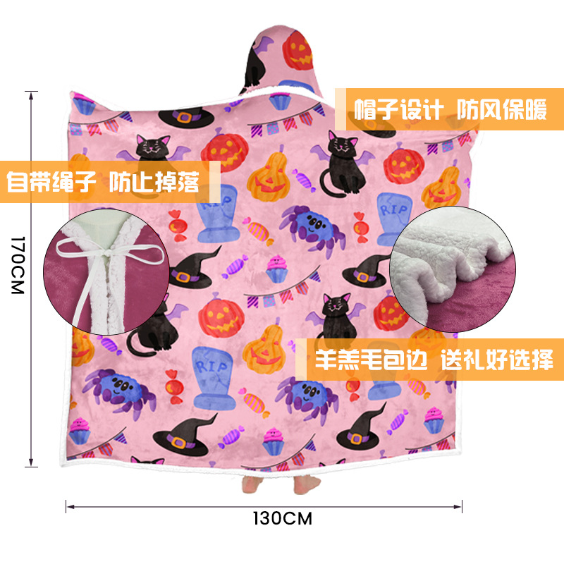 Cross-border wish capas multifuncionales de doble capa encapuchada doble capa de invierno engrosado lana calentamiento de flange camisa