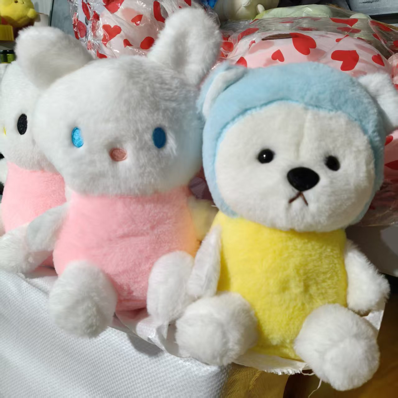 新款8寸抓机娃娃毛绒玩具公仔婚庆抛洒地摊玩偶儿童礼物工厂批发