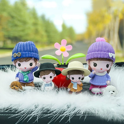 Car Ornaments – Car ornaments - mom-and-dad-xinzi-mier-sunflower-big-feather-six-piece-set