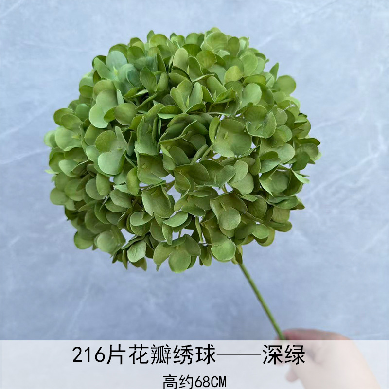 Nuevo en 2025, Decoración de Flores de Hortensia Individual en Forma de Piruleta, Recomendado para Decoración de Salones de Boda, Hoteles y Hogares, Diseño de Arreglos Florales, Decoración Suave