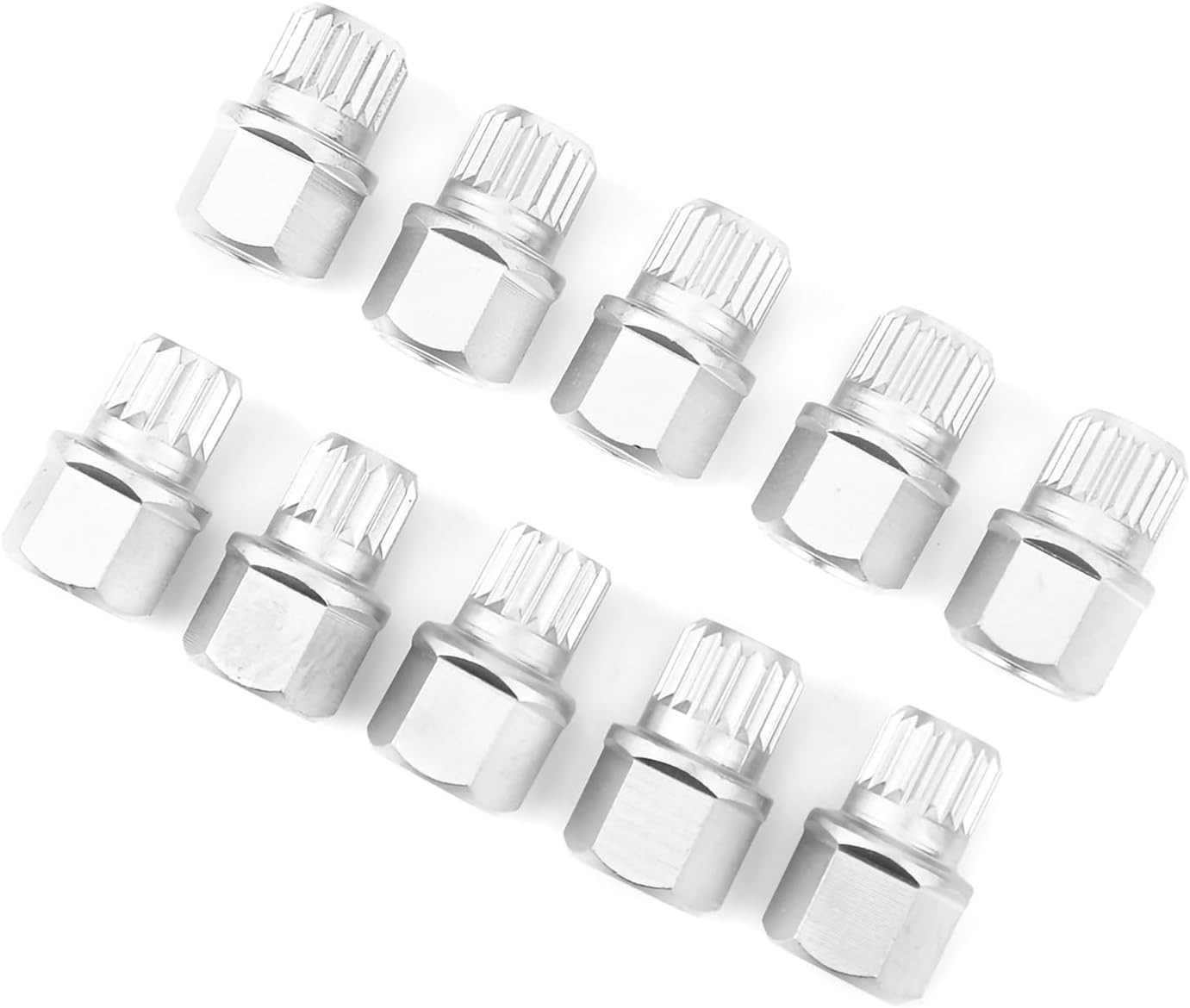 10 Pieces of Center-Hole Bmw Tire Anti-Theft Screw Sleeves Compatible with Bmw 12357 Series X1X3456 Anti-Theft Keys