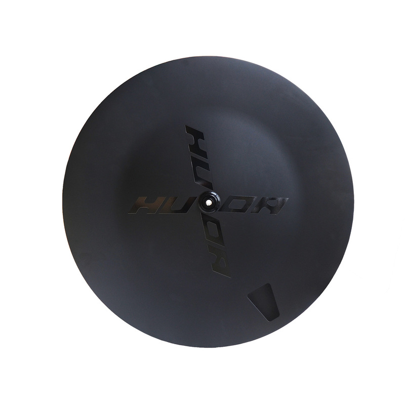 Haluda Carbon Fiber Disc Wheel Bicycle Wheel Road Racing Level Tt Wheel Pancake Fixed Gear Rear Wheel