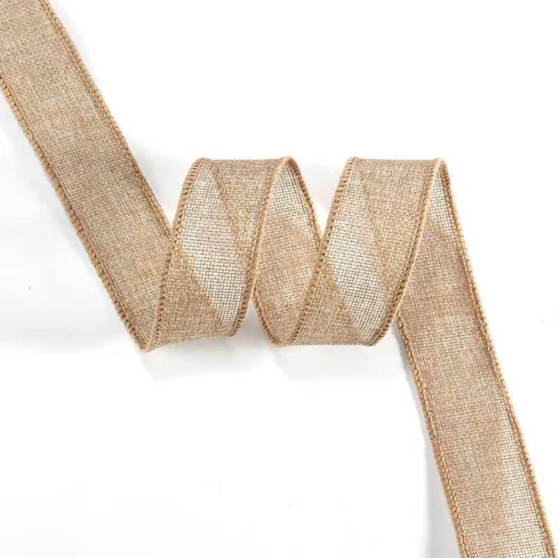 Decoraciones de Pascua de primavera lino de color sólido cintas de color fiestas decoraciones de arco DIY