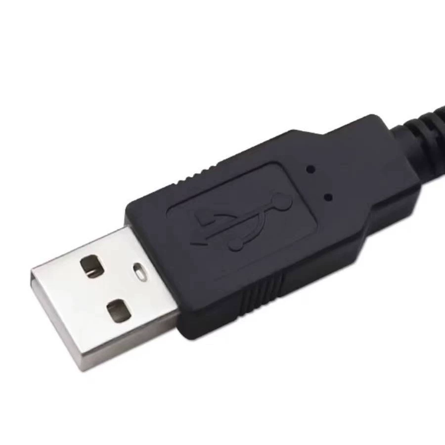 USB male one points two -connected line USB2.0 charging cable one drag on two fan cables, one point two data cable
