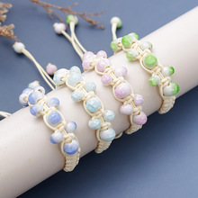 景德镇陶瓷手链小清新吉普赛冰裂手工饰品民族风个性时尚手链批发