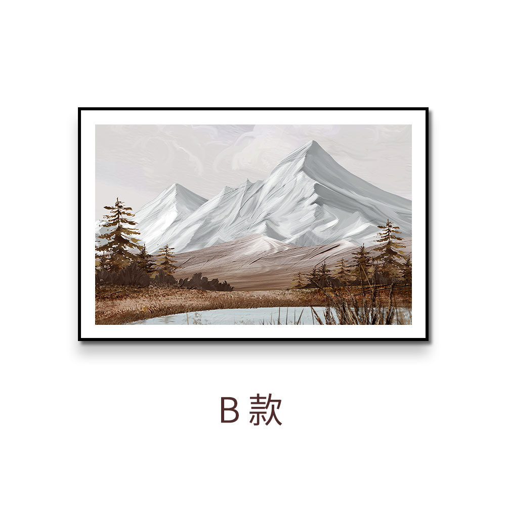 Pinturas de decoración de restaurante estilo ins