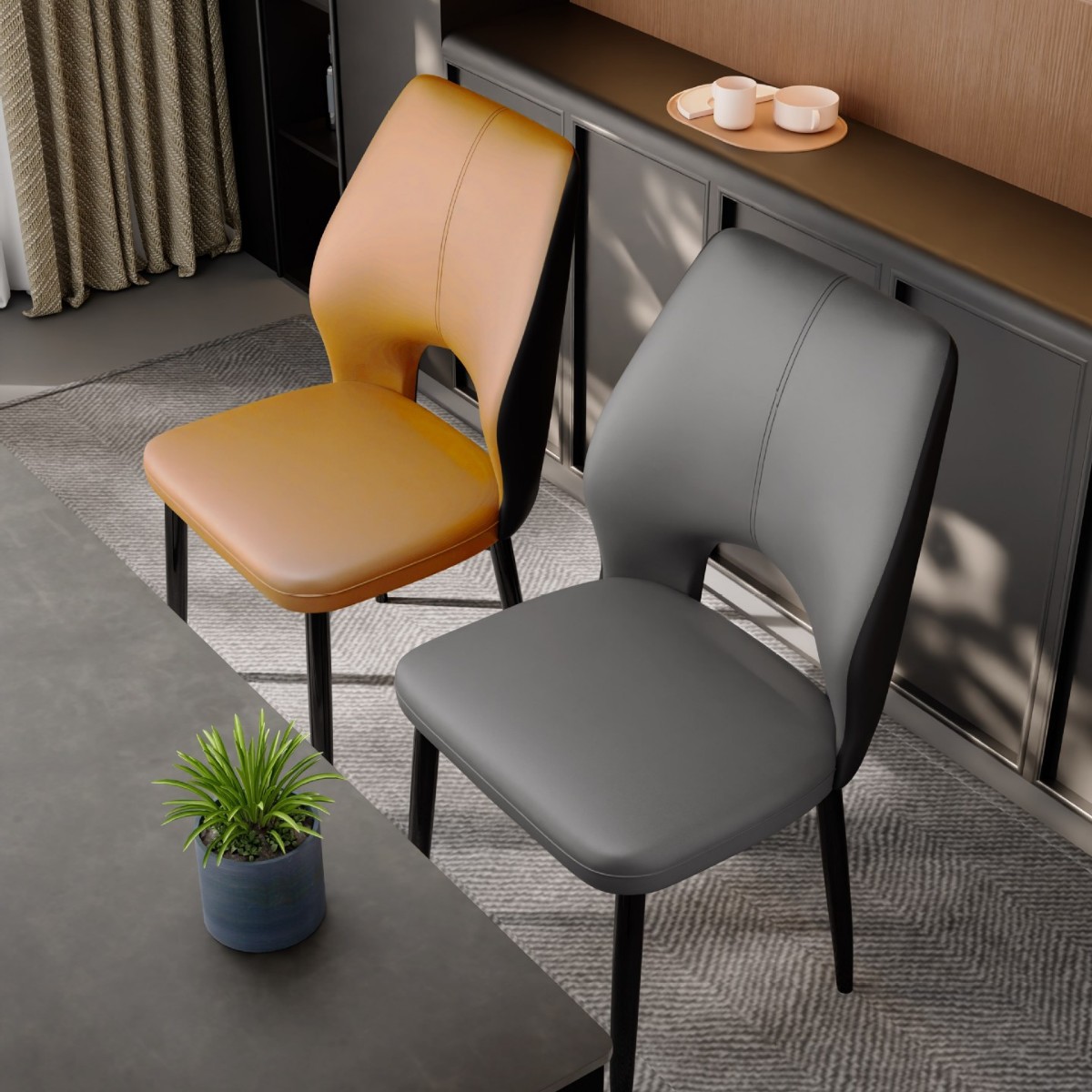 Nordic Dining Chair Home Living Room Tea Table Master Chair Italian Backrest Stool Cafe Leisure Negotiation Dining Table Chair