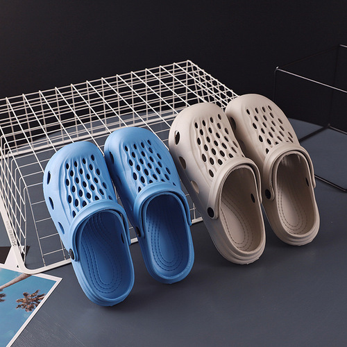 Croc shoes for women, summer outer wear, cartoon cute indoor home bathing, non-slip, non-smelling, shit-stepping beach semi-drags