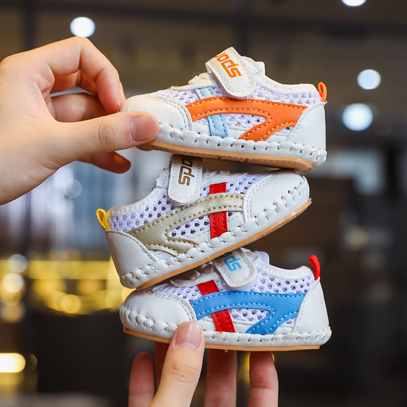 Summer mesh male baby soft soled toddler shoes breathable mesh shoes 0 1 year old female infant sandals a generation of hair