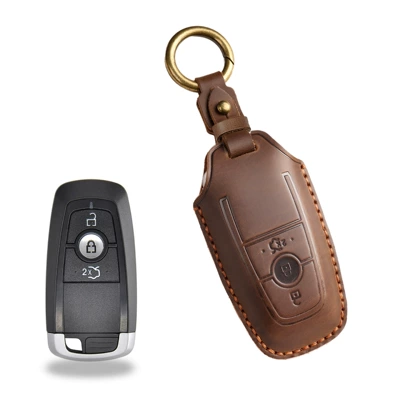 Car key bag Ford Focus Mondeo Cover Edge - 3-key-brown