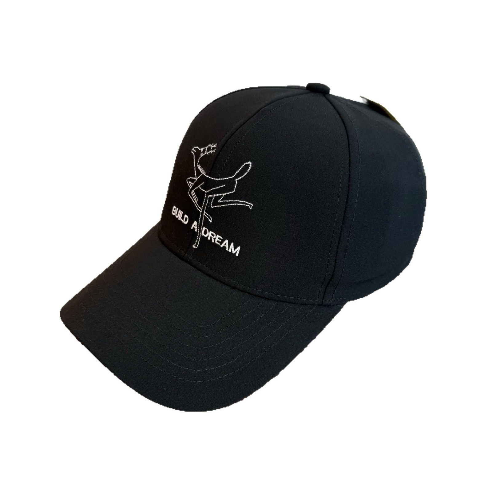 Caricatura bordada ciervo coreano de alta calidad sombrero de béisbol duro para hombres y mujeres sombrero de visor de pato casual bisela ancha