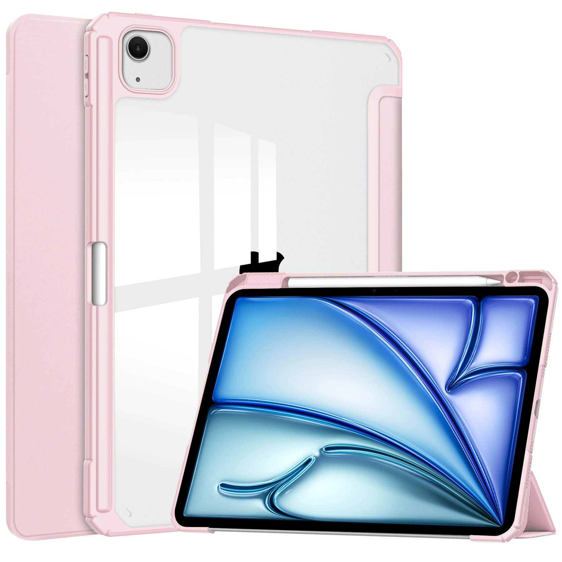 Совместимый чехол для iPad Air13 планшет Temo TPU канавка Ackle плоская кожаная крышка чехол для защиты iPad Pro13