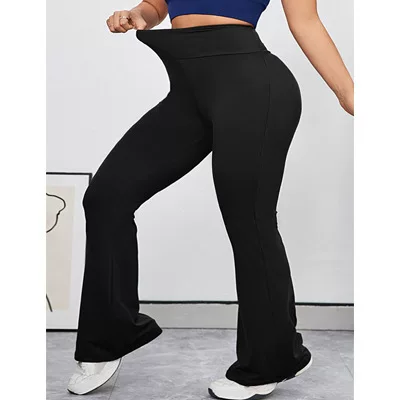 Быстрая сушка расклешенные брюки, белье для коррекции формы бедер, пояс высокая талия, леггинсы, свободного кроя, облегающие, европейский стиль