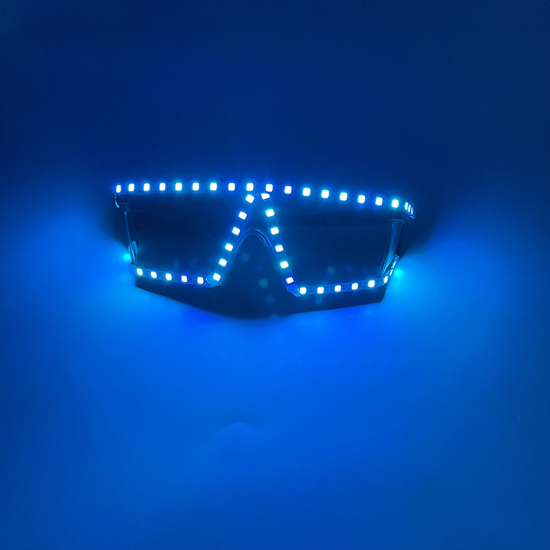 Equipo de salto discoteca LED luminoso gafas de protección ocular bar KTV divertido ambiente accesorios puesto en el mercado nocturno juguetes para niños