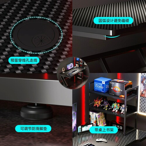 E-sports table double desktop computer table modern simple table and chair combination home student writing table bedroom study table