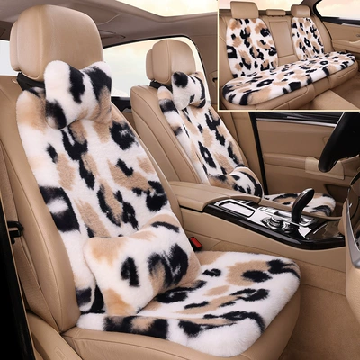Wool pad – Thickened Cow Pattern Plush Cushion