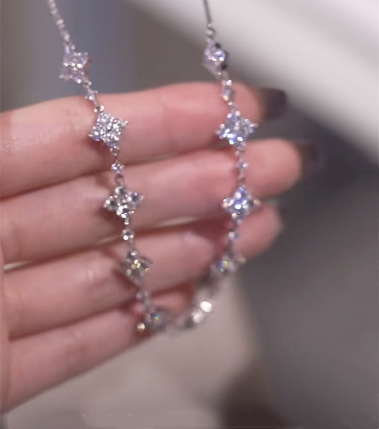 Fashion Simple Style Star Copper Star Zircon Bracelets