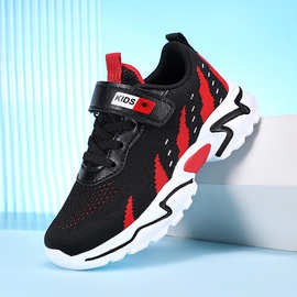 跨境亚马逊男童运动鞋2025春秋季新款网面透气儿童时尚跑步鞋潮鞋