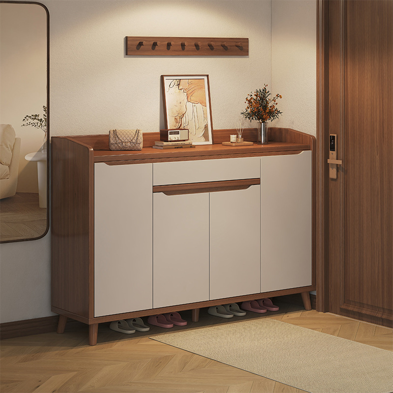 Shoe Cabinet Home Entrance Storage Cabinet Integrated Wall-Mounted Entry Door Entrance Large Capacity Multi-Layer 2025 New Shoe Rack