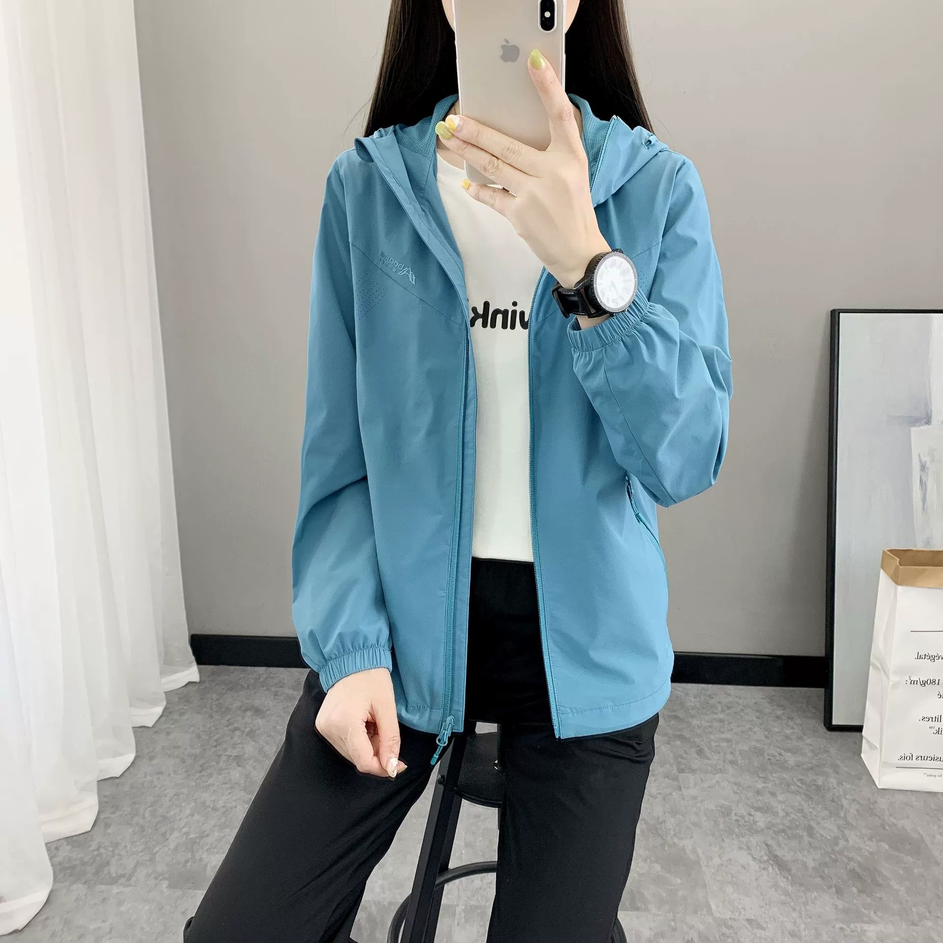 Новая женская ветровка 2024 года с леопардовым принтом, сетчатой подкладкой, многоцветная, для походов и активного отдыха на природе