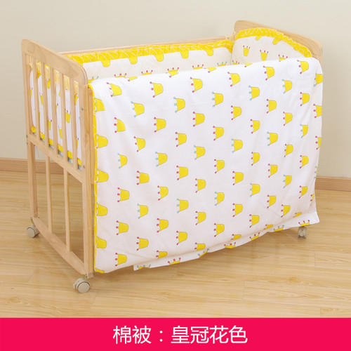Bulk wholesale baby crib cotton blankets quilted cotton bed core five-piece set six-piece set bed linens set for bed use