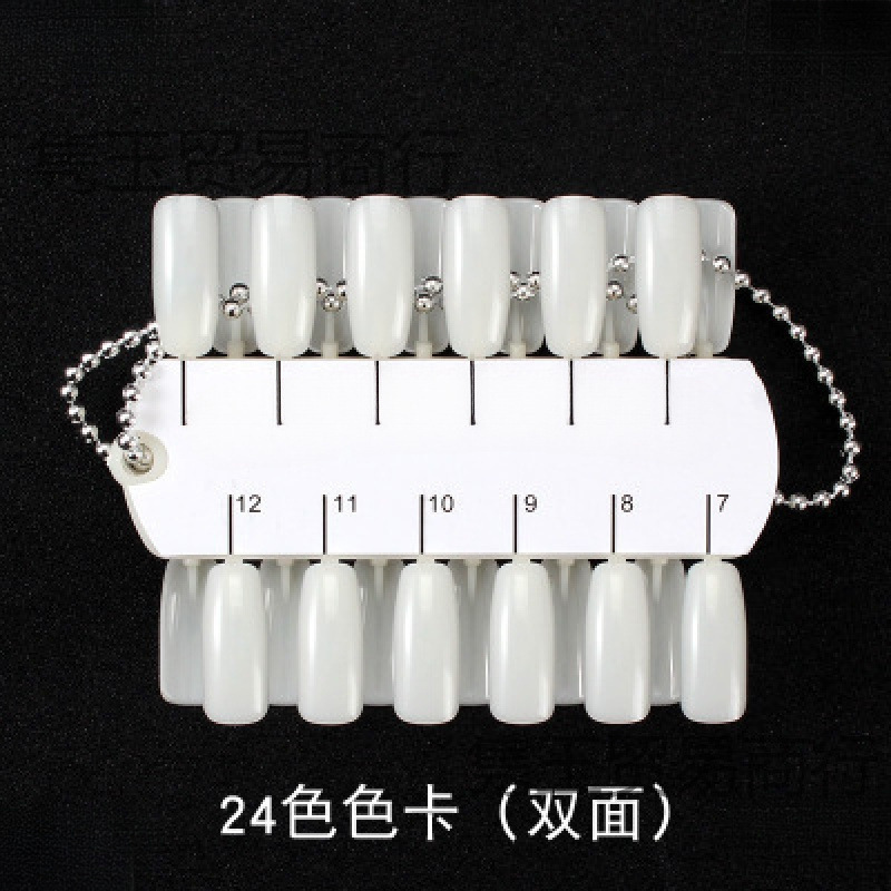 Nail Art Practice Nail Polish Color Board Oval Pattern Transparent Sample Display Board Color Card Color Card Display