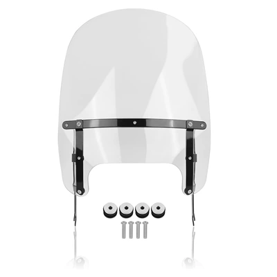 Suitable for the New Harley Fat Motorcycle front windshield - black-19inch