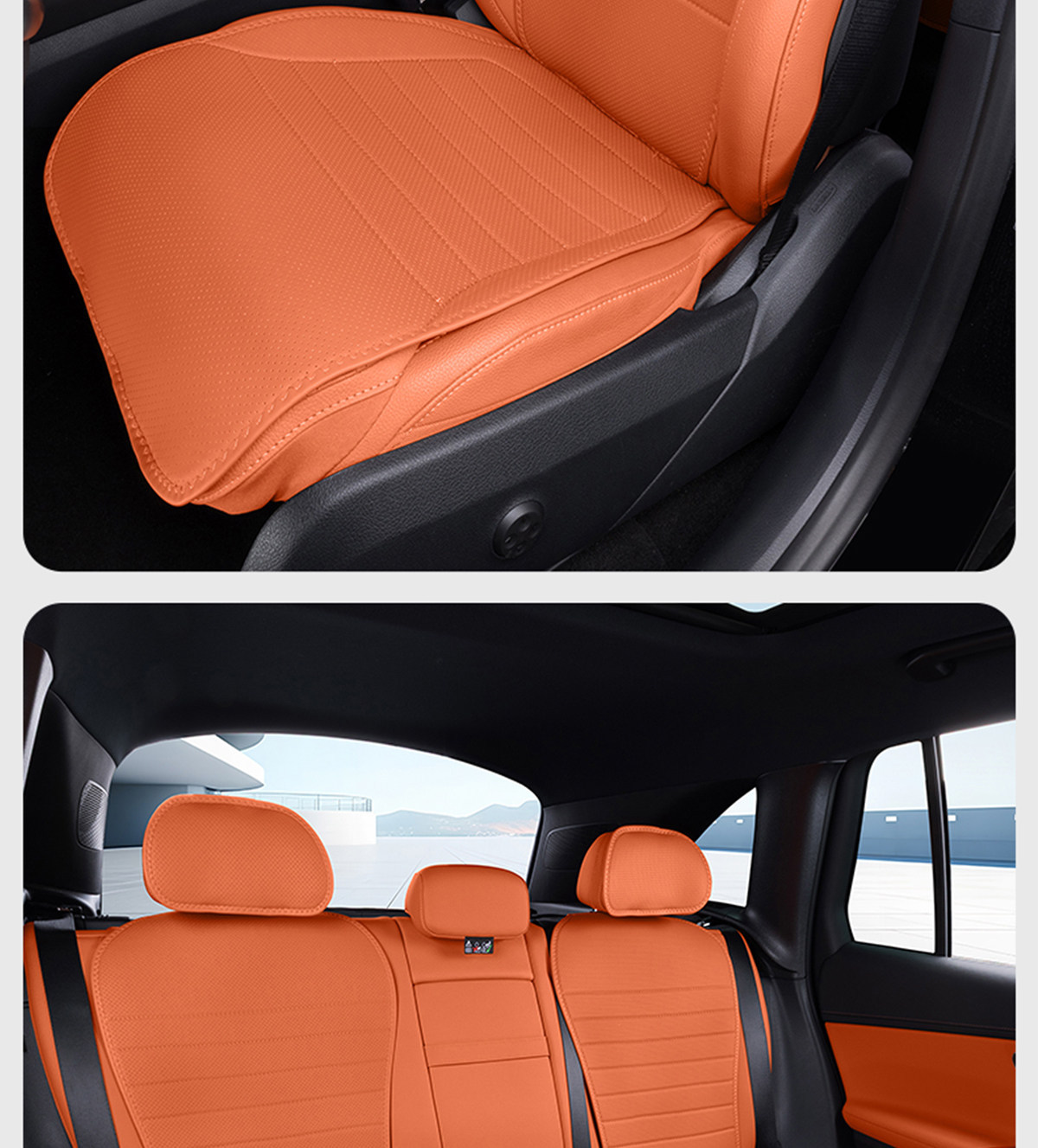 Suitable for Mercedes-Benz Glc260 Seat Cushion, Car-Specific Modified Seat Cover Accessories, Seat Cover Decoration, Breathable Seat Cushion Accessories