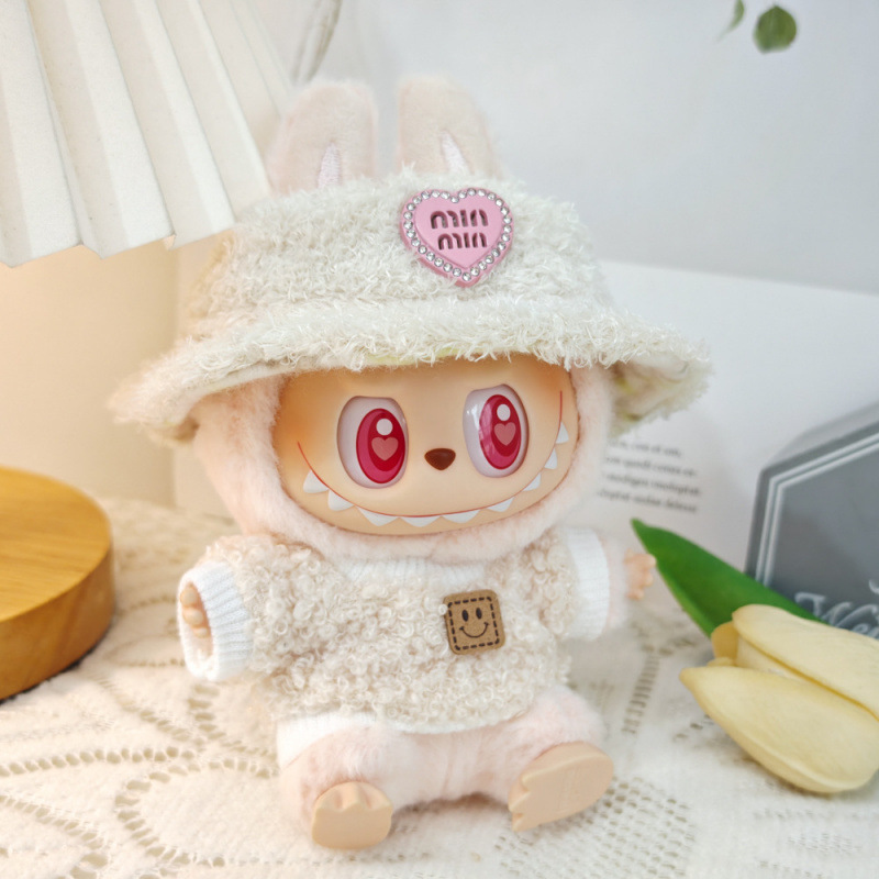 第一世代と第二世代のラブブベビー服ビニールブラインドボックスペンダントかわいいぬいぐるみ帽子服スーツアクセサリー|undefined