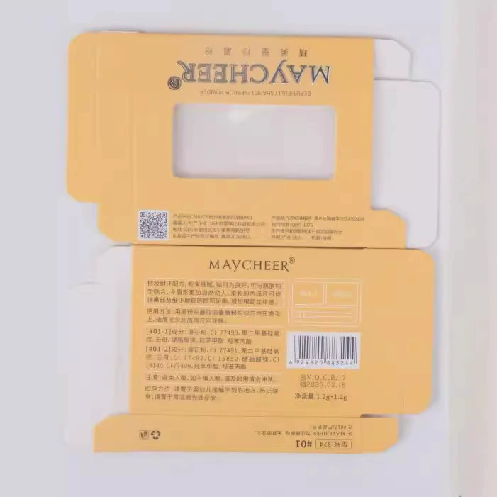 Двойноколористая водостойкая палетка туши для бровей, естественный длительный эффект, 4 г