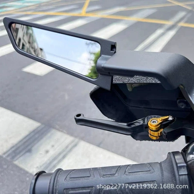 Motorcycle rearview mirror adjustable rearview mirror invisible