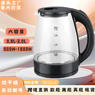 跨境烧水壶大容量水壶小电水壶恒温家用电热水壶不锈钢热水壶迷你