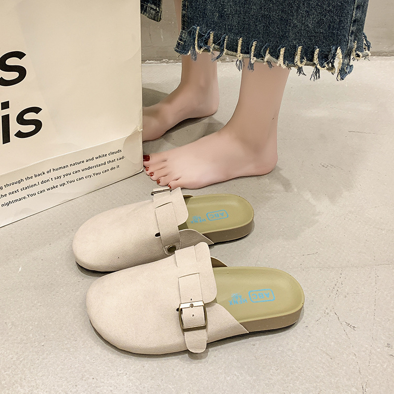 Children's Birkenstock Shoes for Girls, Summer 2024 New Model, Slip-On Closed-Toe Sandals for Girls, Fashionable Flat Shoes for Kids