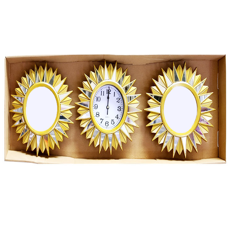 Reloj de pared nórdico para sala, reloj doméstico de fondo de sofá, diseño moderno simple/arte abstracto, reloj de pared triple