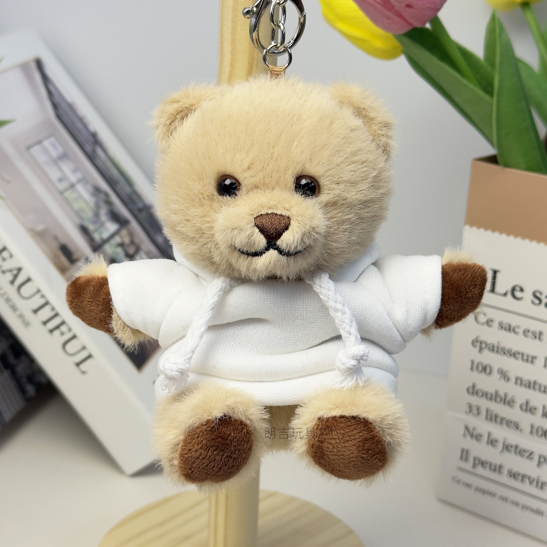 Teddy Bear Keychain Mochila Teddy Bear Doll Impresión nombre regalo de graduación logotipo de colgante imprimible