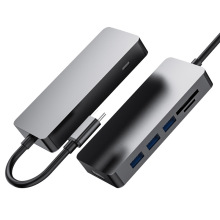 ��չ��TYPE-Cת3USB3.0HDMISD/TFPD�ߺ�һ������hubת�����๦��