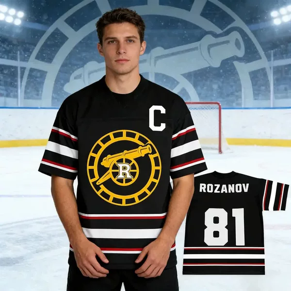 Llya Rozanov 81Bos Attacker T-Shirt Tv Intense Competition Graphic 3D T-Shirt Short Sleeve Quick-Drying