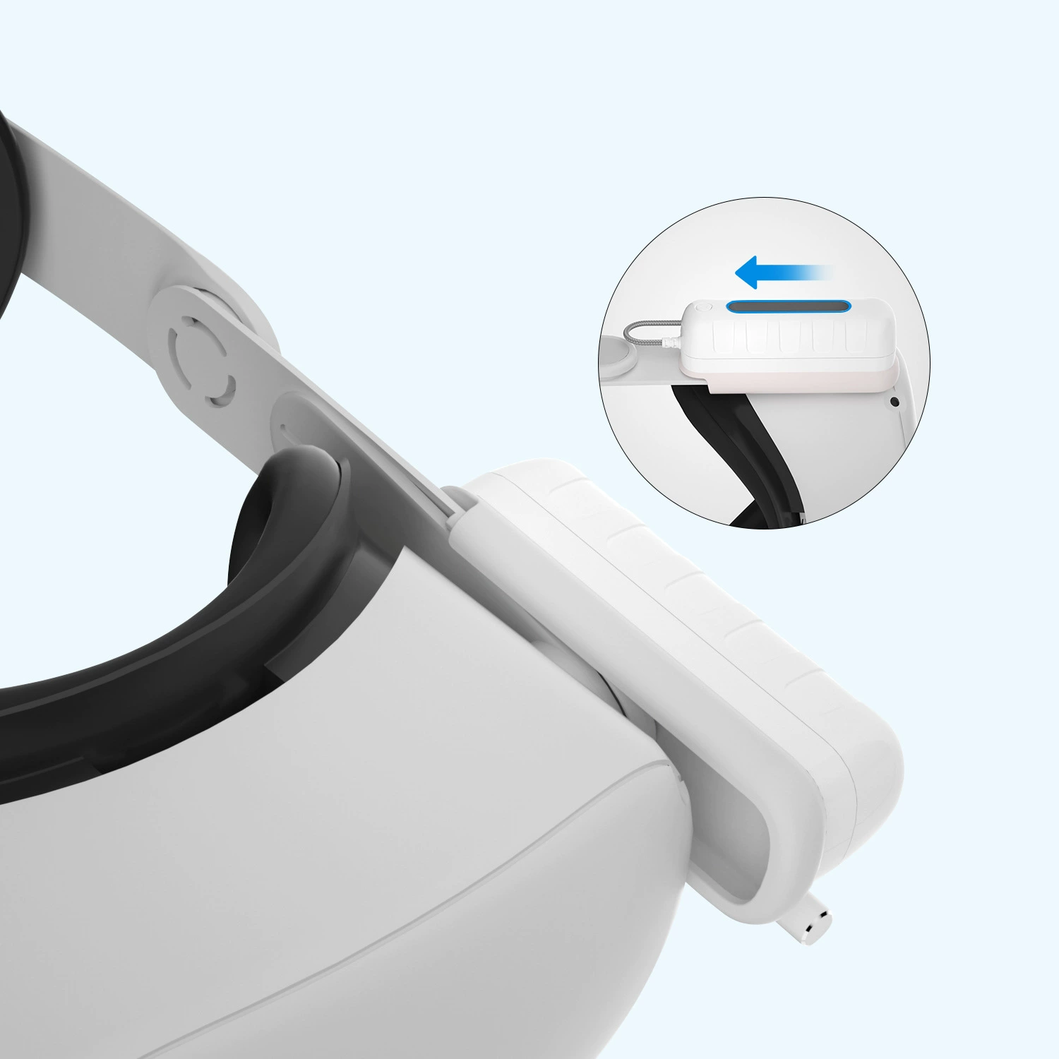 Пауэрбанк (Meta) A8‑3 — подключаемый аккумулятор VR 5000 мАч, компактный крепёж