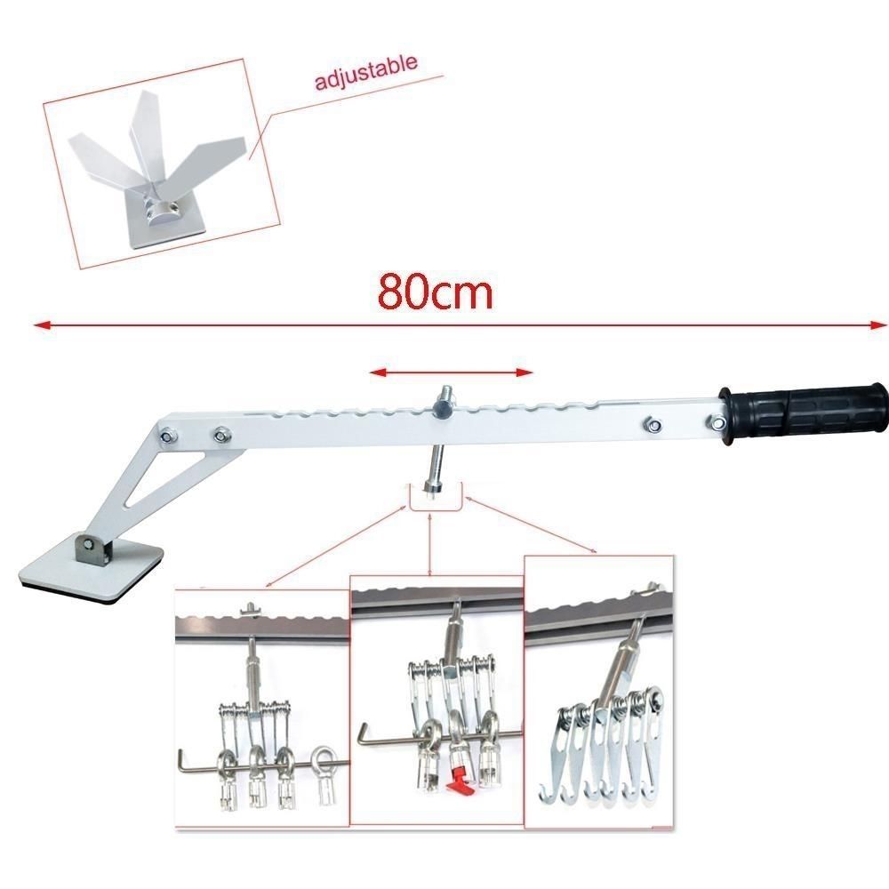 Car body maintenance concave-convex concave repair bracket single point support arm drawing rack seamless sheet metal paint-free