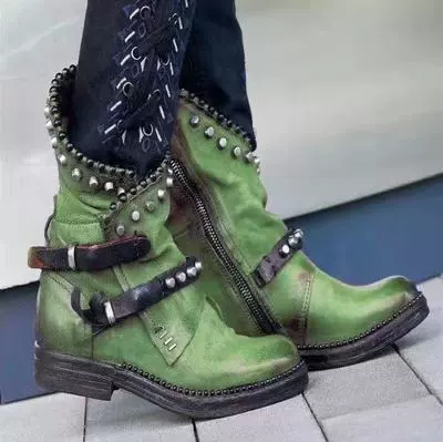Хаки низкие ботинки, европейский стиль, 2018