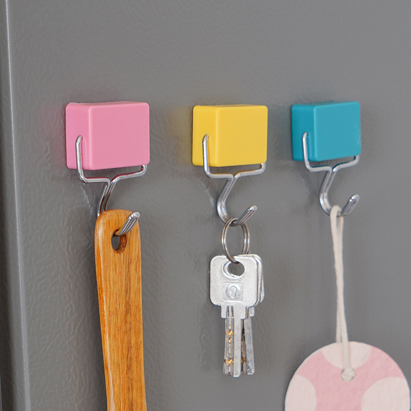 네일 프리 매직 흡입 비 마킹 강자성 흡입 컵 후크 주방 냉장고 전자 레인지 강력 자석 후크 도매