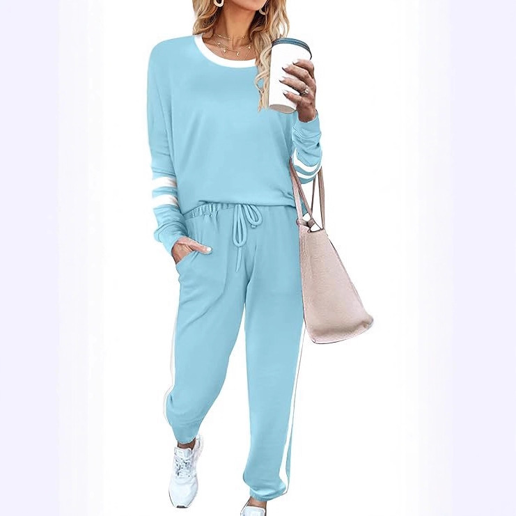 Cross-Border Women's Tracksuit 2 Piece Set Women's Crewneck Sweatshirts Pullover Cross-Border Women's Tracksuit 2 Piece Set Women's Crewneck Sweatshirts Pullover