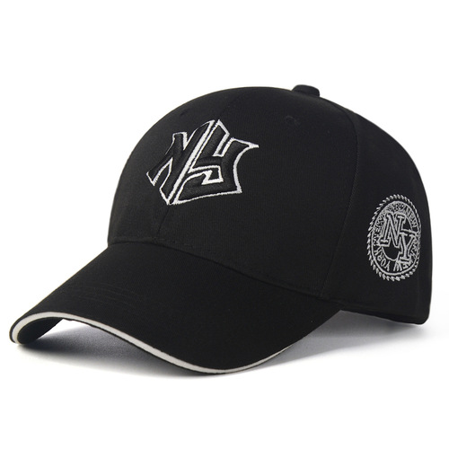 Cap Korean-style embroidery letter baseball cap for men and women, spring and autumn sports flat cap, winter outdoor sun hat