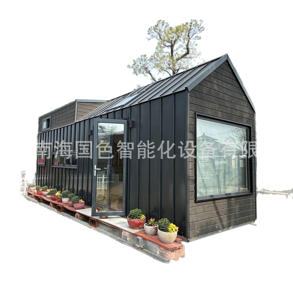 Guose Holiday B & B Villa integrada de acero ligero Casa de campamento de aguja Casa de tablero móvil Casa de vidrio Casa de tablero móvil